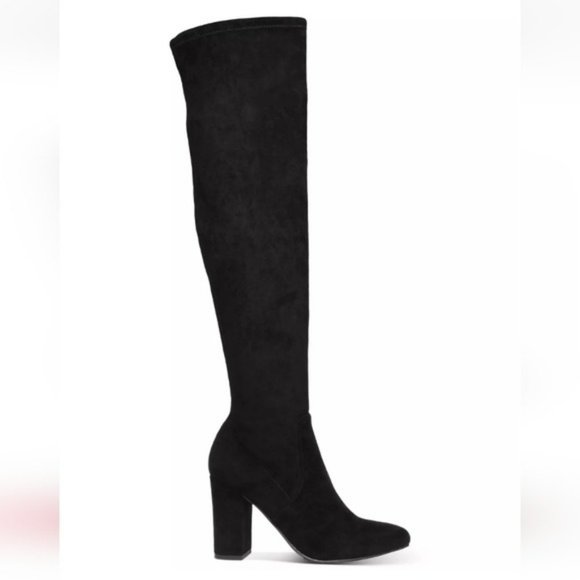 Wild Pair Bravy Over-the-Knee Stretch Boots Black -5 - Picture 3 of 10